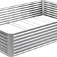 EKX 8x4x2FT Galvanized Raised Garden Bed, Raised Garden Bed Kit-Metal Planter Box Outdoor,Planting for Vegetables, Fruits,Herbs, Flowers-Slive