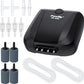 Pawfly Aquarium Air Pump Oxygen Pump for 10-200 Gallon Fish Tanks Buckets Dual Outlet Adjustable Ultra Quiet Aerator Pump with Accessories