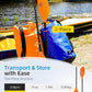 OCEANBROAD Kayak Paddle 86in/218cm, 90.5in/230cm Alloy Shaft 2-Piece Floatable Kayak Oar for Kayaking Canoeing Boating