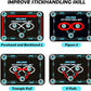 Ice Hockey Training Mat Ice Hockey Training Equipment Large Drill Mat 160CM X 120CM Rubber Ice Hockey Training Gadget for Ice Hockey Lovers