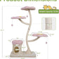 COZIWOW Aesthetic Cat Tree for Large Cats, 57'' Tall Modern Cat Tree Tower Scratching Post with Large Condo, Cat Bed, Side Perch, Luxury Cat Gifts