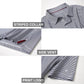 Men's Golf Polo Shirts Short Sleeve Striped Performance Moisture Wicking Dry Fit Golf Shirts for Men