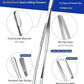 JETKONG 2 Pcs 18 Inch (45cm) Stainless Steel Grill Tongs Heavy Duty Giant Tweezer Tongs, Extra Large Tweezers Tools for Cooking, Grilling, BBQ and Turning Food (Silver)