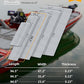 FOCEAN Boat Flooring EVA Foam Boat Decking Faux Teak Marine Flooring Boat Mat Boat Carpet Sheet for Motorboat RV Yacht Kayak Surfboard, 94.5"x 47.2"/35.4"/23.6"/15.7"