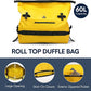 Haimont Large Waterproof Duffel Backpack Roll-Top Heavy Duty Dry Duffle Bag for Boating, Travel, Motorcycle, Kayaking, Camping, 60L