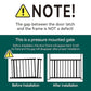 Mom's Choice Award Winner-BABELIO 26-40 Inch Metal Baby Gate with Wood Pattern, Easy Install Pressure Mounted Dog Gate, Ideal for Stairs and Doorways, with Wall Protectors and Extension Kits