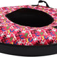 Snow Tube, Oxford Cloth Inflatable Sledding Tube with Cushion, 35.43in Towable Snow Sleds for Kids and Adult, Inflatable Sled for Outdoor Skiing, Sand Sliding, and Grass Sliding