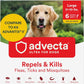 Ultra Flea and Tick Prevention for Dogs - Dog and Puppy Treatment and Control - Mosquito Repellent - Large, Fast Acting Waterproof Topical Drops, 6 Month Supply
