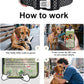 Dog Collar with Waterproof AirTag Holder & Anti-Lost QR Code, Cute Bling Warpping Adjustable Width for Small Medium Large Pet (Black, L)