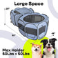 EighteenTek XLarge 2-in-1 Pop up Dog Playpen, Assembly-Free, with Leakproof Pet Pee Pads,Portable Foldable Cat Tent Enclosure Indoor Outdoors Puppy Kittens Small Animals Crates (L, 90" Lx45 Wx28 H)