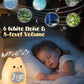Cat Alarm Clock for Kids with Night Light, Sleep Training Clock Time to Wake Clock, Rechargeable Silicone Light for Bedroom, Perfect Sleep Companion for Boys Girls