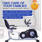 Adjustable Magnetic Indoor Cycling Bike with Tablet Mount & Comfortable Seat - 8-Level Resistance for Home Workouts