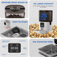 PAPIFEED 6L Automatic Cat & Small Dog Feeder - Programmable Pet Feeder with 36 Daily Meals, Detachable Stainless Steel Bowl, 25 Cup Capacity Smart Food Dispenser for Easy Cleaning