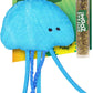 ZOOMIE Jelly Fish - Refillable Catnip Toy + Catnip | High Potency Hand Harvested Fresh Catnip | Soft Plush for Engaging Play