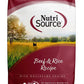 NutriSource Dry Dog Food, Beef and Rice, 12LB