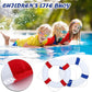 Lifebuoy Set 20Inch Life Preserver Ring and Water Floating Lifesaving Rope 98.4FT,Swim Foam Buoy,Swimming Pool Safety Throwing Ring with Perimeter Rope,Throwable Flotation Device
