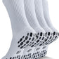 CWVLC Grip Socks Soccer - Cushioned Non-Slip Grippy for Men & Women Athletic - Barre Hospital Sticky Slipper Socks