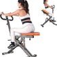 SogesHome Squat Machines Rowing Machine,Full Body Exercise Workout Equipment, Row and Ride Squat Machine 330 LBS Weight Capacity, Glute Trainer Machine, Glutes & Leg Home Workout Machine