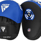 RDX Boxing Pads Focus Mitts, Maya Hide Leather Curved Hook and Jab Target Hand Pads, Great for MMA, Kickboxing, Martial Arts, Muay Thai, Karate Training, Padded Punching, Coaching Strike Shield
