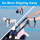 PetBonus 2 Packs Short Dog Leash, Safety Wrist Strap for Retractable Dog Leash, Reflective Design and Adjustable Soft Padded Handle, Extra Layer Security for Pet Stroller (Black, Black)