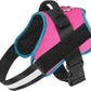 Bolux Dog Harness, No-Pull Reflective Dog Vest, Breathable Adjustable Pet Harness with Handle for Outdoor Walking - No More Pulling, Tugging or Choking Small (Pack of 1) RoseTurquoise