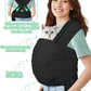 Dog Sling Swaddle Carrier for Small Dog, Cat Front Carriers for Small Pet up to 20lbs, Puppy Pouch with Adjustable Straps, Hands Free Pet Sling, Anti Anxiety Puppy Sling (Black)