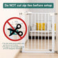 Babelio Metal Baby Gate, 29-43" Auto Close Easy Install Pet Gate, Extra Wide Walk Thru Child Safety Gate, 30" Tall Pressure Mounted Dog Gate for Doorways & Stairs, White