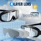 Rantizon Swim Goggles 2 Pack, Wide View Anti Fog&UV Swimming Goggles for Audlt, No Leaking Swim Glasses for Men Women Kids