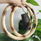 ZooBoo Wing Chun Rattan Ring - Natural Wood Rings Wing Tsun Kung Fu Wrist Hand Strength Training Equipment Yewen Sau Sticky IP Man Siu Lum Kung Fu Rings - Rattan 9 inch