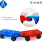 MAGBLOCK 2 Piece Car Set Suitable for Magnetic Blocks Tiles, Magnetic Toy Vehicles and Accessories Therefor Expand and Enrich Your Magnet Tiles STEM Educational Toys