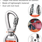 AUBELL Dog Seat Belt for Car,Updated 3-in-1 Adjustable Reflective Bungee Heavy Duty Dog Car Harness Tether with Clip Hook Latch & Buckle,Swivel Zinc Alloy Carabiner,Orange
