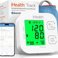iHealth Track Smart Upper Arm Blood Pressure Monitor with Wide Range Cuff That fits Standard to Large Adult Arms, Bluetooth Compatible for iOS & Android Devices