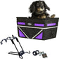 TRAVELIN K9 Pet-Pilot MAX Dog Bicycle Basket Carrier | 8 Color Options for Your Bike (Purple)