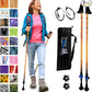 York Nordic Motivator Walking Poles for Balance and Rehab - Patented Stability Grips - Lightweight, Adjustable, and Collapsible - 2 Pieces Adjustable w/flip Locks - Heights 4'6" up to 6'2" - 230 lbs
