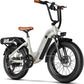 1500W Peak Motor Electric Bike for Adults Up to 80 Miles 30MPH Dirt Ebike 20" x 4 Fat Tire 48V 20Ah Removable Battery Mountain E Bike Commuter Full Suspension Bicycles for Men Women