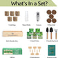 5 Herb Seeds Garden Starter Kit with Complete Planting Kit & Wooden Flower Box, Growing into Basil, Parsley, Rosemary, Thyme, Mint for Kitchen Windowsill Herb Garden DIY