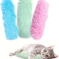 Catnip Toys with 3Pcs Cat Toys - Skin-Friendly Pillow Kicker Toy for Indoor Cats with Crinkle Paper, Catnip & Teething Soother (Pink/Green/Blue)