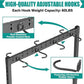 EVERHANGER Freestanding Bike Stand Rack with Adjustable Hooks, Vertical Bike Stand for Garage, Bicycle Storage Organizer, Holds Up to 7 Bikes & 7 Helmets