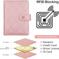 Melsbrinna Rfid Passport Holder for Travel women/Men, Cute Passport Wallet Rfid Blocking Card Slots, Rfid Passport Cover/CaseTravel Wallet, Passport Book Holder (1, LG PINK)