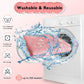 2 Pack Guinea Pig Bedding - Washable Guinea Pig Cage Liners, Waterproof Reusable & Anti Slip Pee Pads Super Absorbent Mats for Small Animals Pet Rabbit Bunny Hamster Rat (Pink, 42 x 28 Inch)