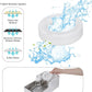 Automatic Pet Water Dispenser: 9L Gravity-Fed Stainless Steel Bowl - BPA-Free Large Capacity White Feeder for Dogs & Cats - Indoor/Outdoor Use