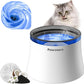 Cat Water Fountain with Vortex Filtration Design, 3.5L/123oz Water Dispenser for Large Medium Cats & Small Dogs, Automatic No Spill Cat Water Bowl with Deep Drinking Area and Ultra-Quiet Pump