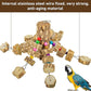 MYFAMIREA Parrot Chewing Toys Bird Toys Natural Wood Bird Toys Parakeet Cage Hammock Hanging Toy for Parrots, Cockatoos, African Grey, Cockatiels Small and Medium Birds