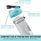 HELIMIX 2.0 Vortex Blender Shaker Bottle Holds upto 28oz | No Blending Ball or Whisk | USA Made | Portable Pre Workout Whey Protein Drink Shaker Cup | Mixes Cocktails Smoothies Shakes | Top Rack Safe