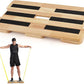 Wooden Exercise Board, Resistance Band Foot Plate with Non-slip Design, Wood Fitness Board for Resistance Band Training, Workout Bands, Balance, Stretching, Flexibility Exercise Home Gym