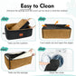 Dog Car Seat for Large Medium Dogs,Washable Pet Car Seat Under 55 lbs or 2 Small Dogs,Dog Booster Seat with Thick Cushion,2 Safety Leashes Travel Car Dog Bed