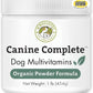 Wholistic Pet Organics Canine Complete - Dog Multivitamin Powder - 1 Lb - Daily Dog Vitamins and Supplements for Homemade Food - Immune System, Skin, Coat & Overall Health - Small and Large Breed