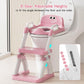 Potty Training Seat, Toddler Toilet Seat for Kids Boys Girls, 2 in 1 Potty Training Toilet for Kids, Splash Guard Anti-Slip Pad Step Stool, Adjust High Potty Chair for Toddler Kid Boys Girls
