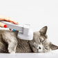 Self Cleaning Slicker Dog Cat Brush for Shedding - Deshedding Tool with Max Massage Tips, Grooming Brush for Short Medium Haired Cats & Dogs (Blue)