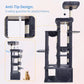 Heybly Heavy Duty Cat Tree, 71-Inch Tall Tower for Large Maine Coon with Extra-Large Baseboard, Cat Condo Furniture with Multi-Level Platforms, 2 Hammocks and 12 Scratching Posts, Smoky Gray HCT037G